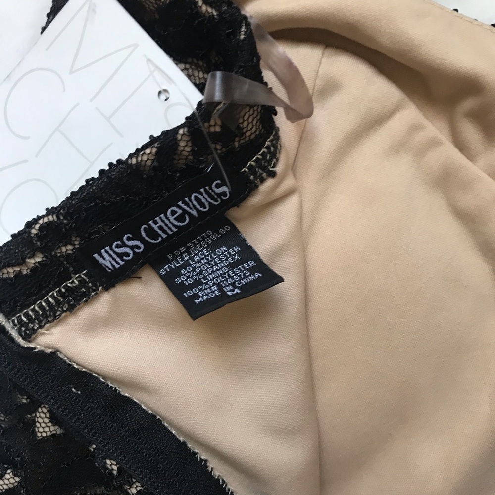 ⚡️NWT Black Strapless Lace Dress - Picture 3 of 4
